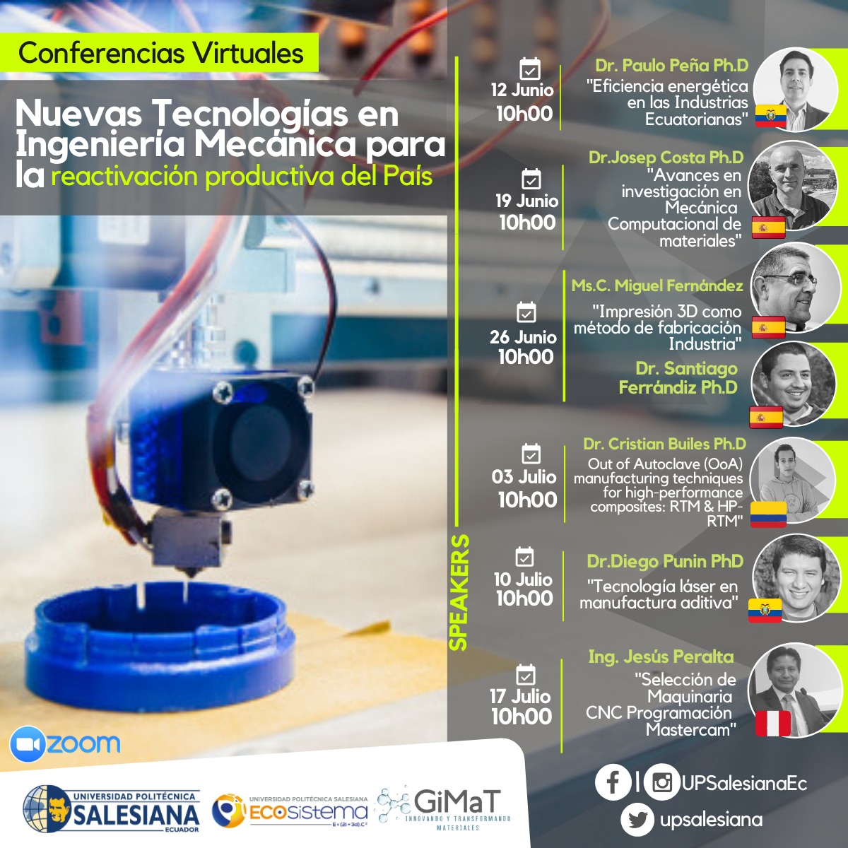 Nuevas Tecnologías en Ingeniería Mecánica para la reactivación productiva del País
