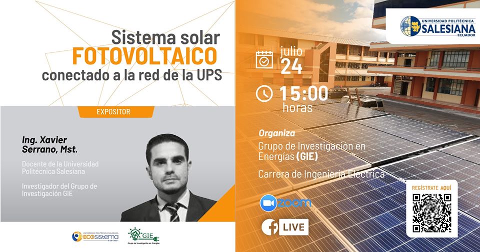 Sistema solar fotovoltaico conectado a la red de la UPS