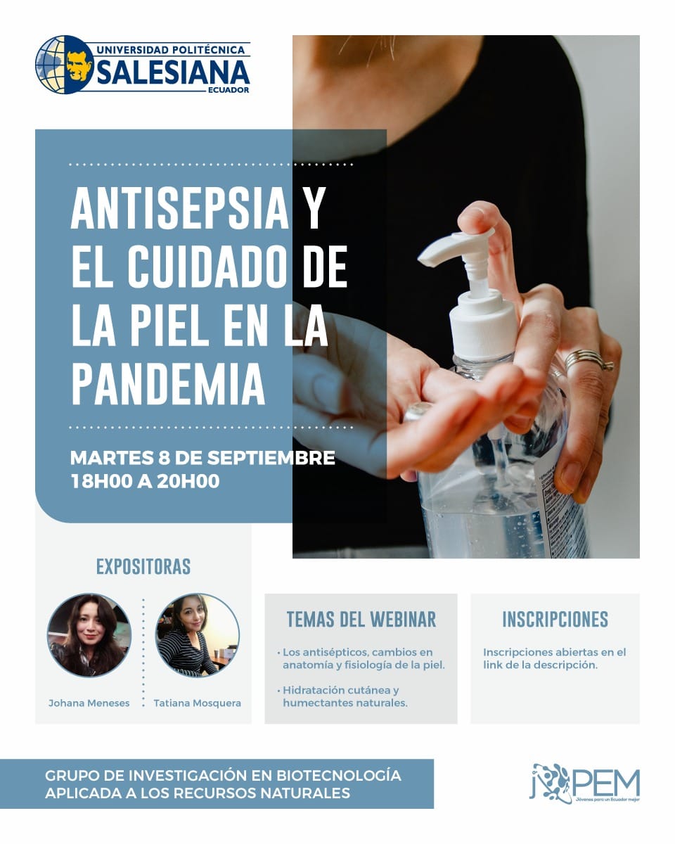 Antisepsia y el cuidado de la piel en la Pandemia