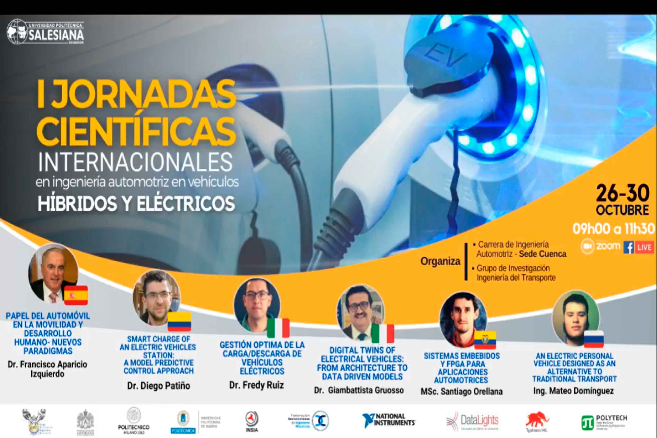 Con gran acogida culminaron las primeras Jornadas Científicas Internacionales en Ingeniería Automotriz en Vehículos Híbridos y Eléctricos