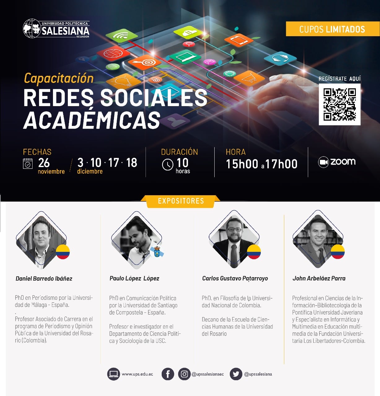 Capacitación de Redes Sociales Académicas.
