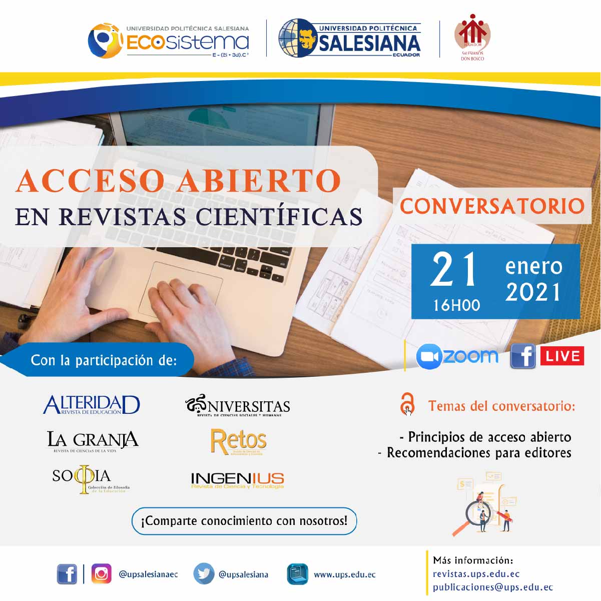 Conversatorio : Acceso Abierto en Revistas Científicas