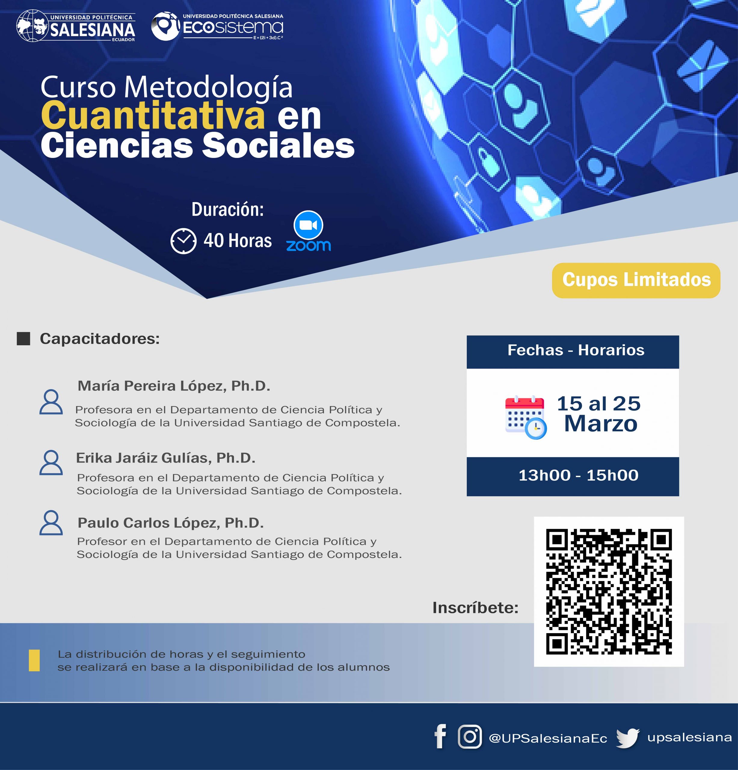 Curso: «Metodología Cuantitativa en Ciencias Sociales»