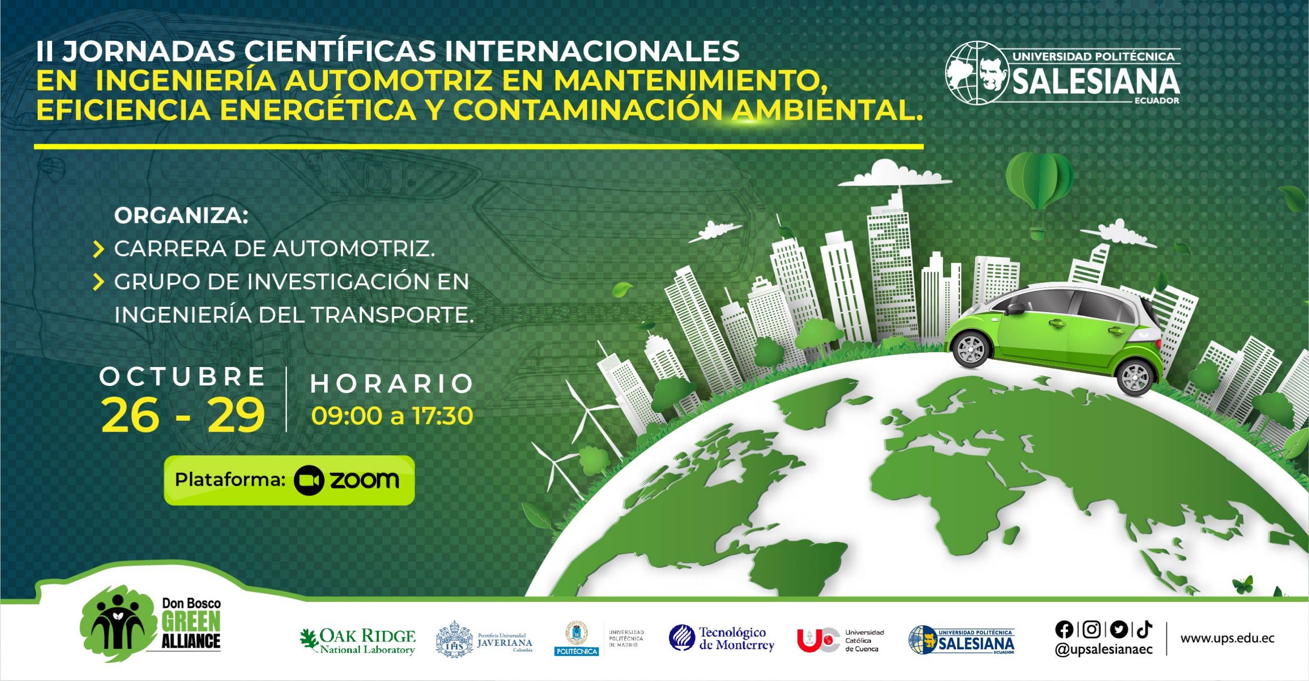II Jornadas Científicas Internacionales en Ingeniería Automotriz en Mantenimiento, Eficiencia Energética y Contaminación Ambiental.